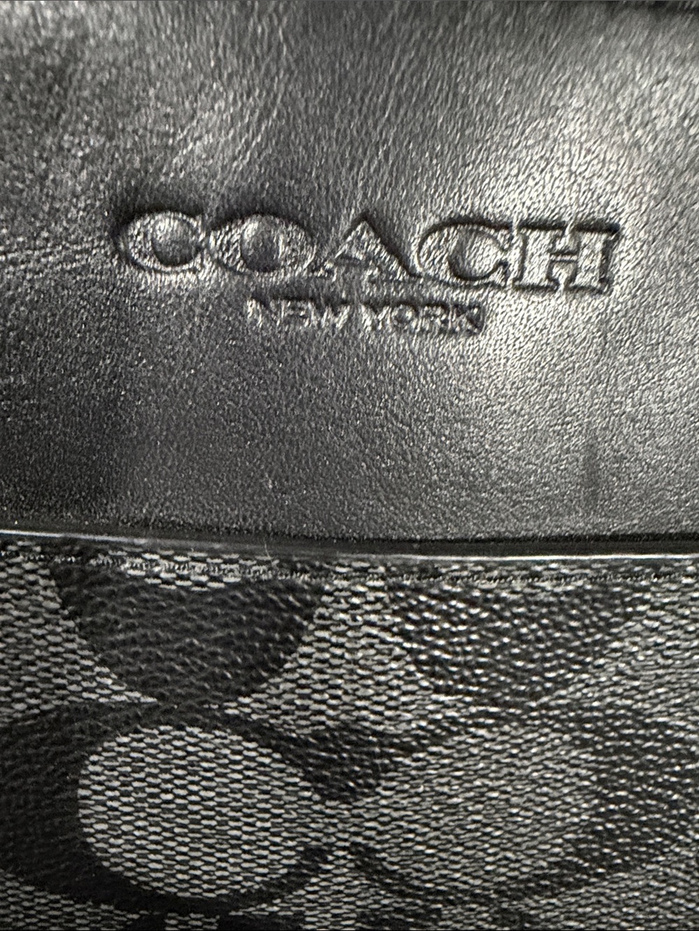 Coach second bag black & gray f32654 - Picture 3 of 9